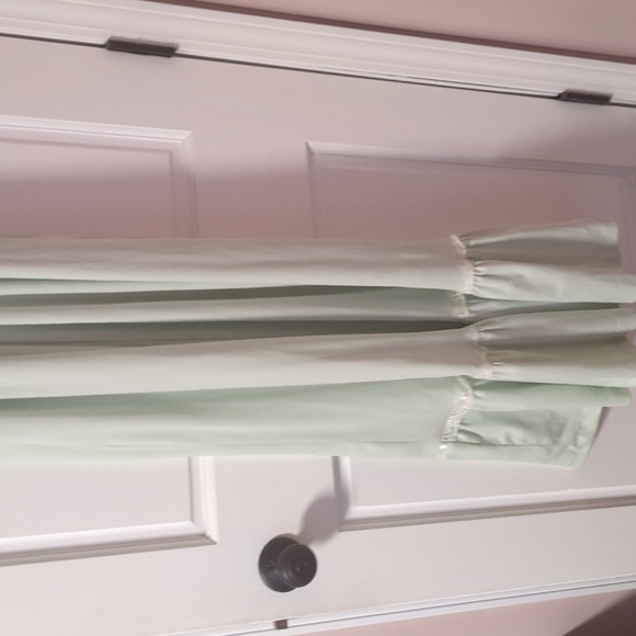 Vintage light green chiffon maxi dress Vicki Vaughn - Picture 5 of 7